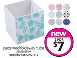 Patterned Foldaway Cube offers at $7 in Cheap As Chips