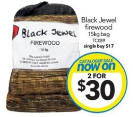 Black Jewel Firewood 15kg Bag offers at $30 in Cheap As Chips