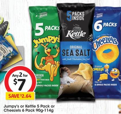 Jumpy's - 5 Pack offers at $7 in Coles