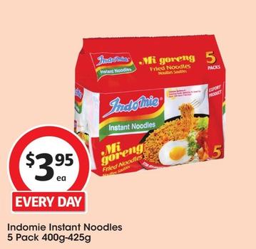 Indomie - Instant Noodles 5 Pack 400g-425g offers at $3.95 in Coles