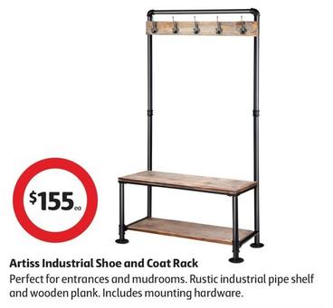 Artiss Industrial Shoe And Coat Rack offers at $155 in Coles