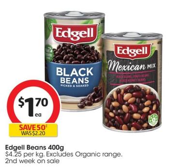 Edgell - Beans 400g offers at $1.7 in Coles