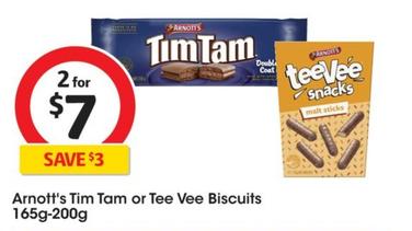Arnott's - Tim Tam Biscuits 165g-200g offers at $7 in Coles