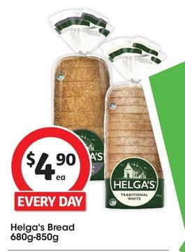 Helga's - Bread 680g-850g offers at $4.9 in Coles