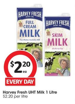 Harvey Fresh - Uht Milk 1 Litre offers at $2.2 in Coles