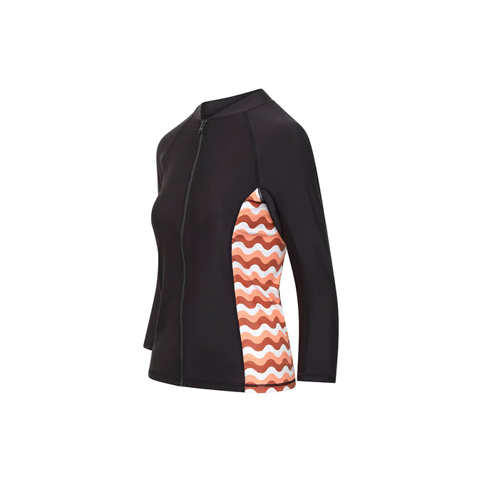 Womens Melon Chevron 3/4 Sleeve Swim Jacket offers at $27.5 in Cancer Council