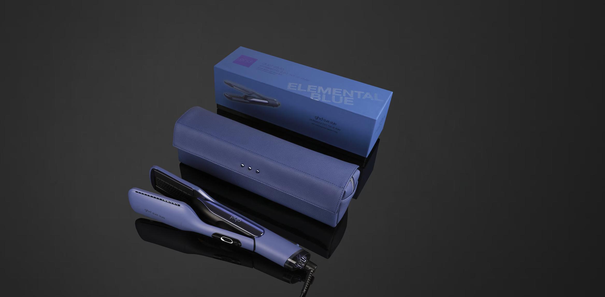 NEW GHD DUET STYLE HOT AIR STYLER IN ELEMENTAL BLUE offers at $605 in ghd