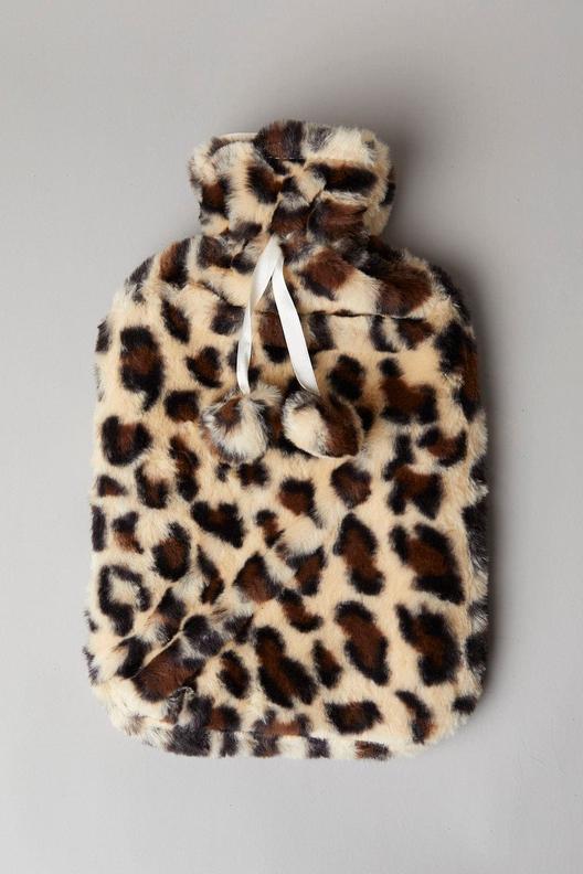 Beige Animal Print Fluffy Hot Water Bottle offers at $18.19 in Ally Fashion