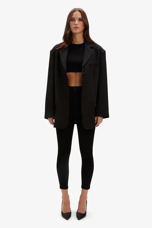Akia Oversized Blazer In Black offers at $249.99 in Bardot