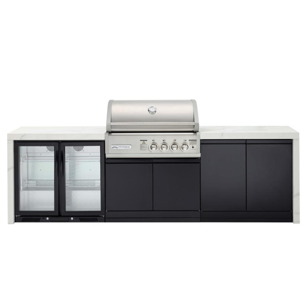 Crossray Premium 4B Gas BBQ Outdoor Kitchen w/ double fridge - TC4KP-15 offers in BBQ Store
