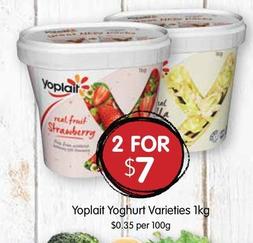 Yogurt offers at $7 in Spudshed