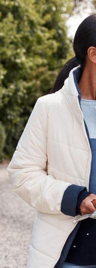 Gordon Smith - Reversible Puffer Jacket In Ivory And Navy offers at $229.95 in Myer