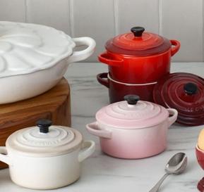 Le Creuset - Petal Relief Shallow Casserole 26cm offers at $590 in Myer