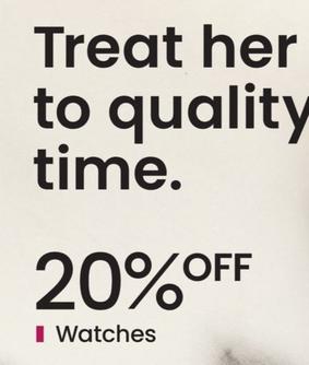 20% Off Watches offers in Myer