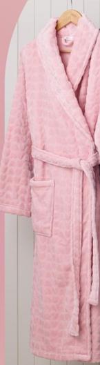 Soho - Fleece Robe - Baby Pink offers at $69.95 in Myer