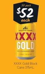 Xxxx - Gold Block Cans 375ml offers at $52 in Cellarbrations