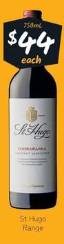 St Hugo - Range offers at $45 in Cellarbrations