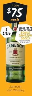 Jameson - Irish Whiskey offers at $75 in Cellarbrations