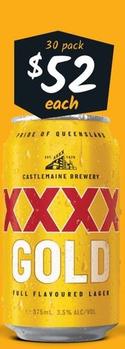 Xxxx - Gold Block Cans 375ml offers at $52 in Cellarbrations