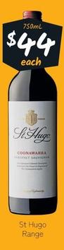 St Hugo - Range offers at $44 in Cellarbrations
