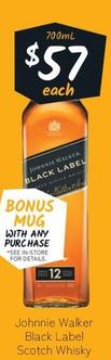 Johnnie Walker - Absolut - Black Label Scotch Whisky offers at $57 in Cellarbrations