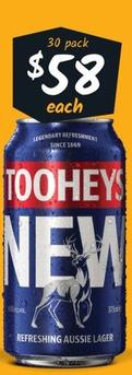 Tooheys - New Block Cans 375ml offers at $58 in Cellarbrations