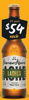 James Squire - 150 Lashes Premium Pale Ale Stubbies 330ml offers at $54 in Cellarbrations