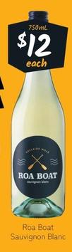 Roa Boat - Sauvignon Blanc offers at $12 in Cellarbrations