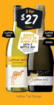 Yellow Tail - Range offers at $27 in Cellarbrations