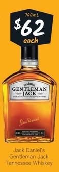 Jack Daniels - Gentleman Jack Tennessee Whiskey offers at $62 in Cellarbrations