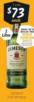 Jameson - Irish Whiskey offers at $73 in Cellarbrations