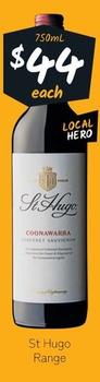 St Hugo - Range offers at $44 in Cellarbrations