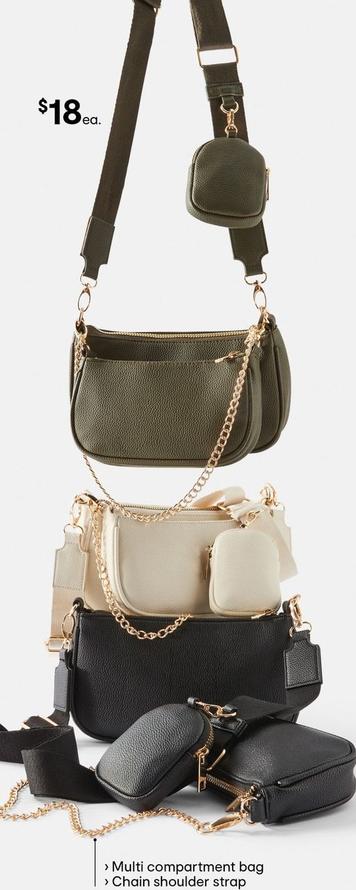 Double Mod Crossbody Bag offers at $18 in Kmart
