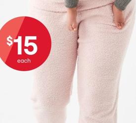 Cosy Fleece Pants offers at $15 in Kmart