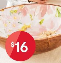 Soft Floral Printed Enamel Bowl offers at $16 in Kmart