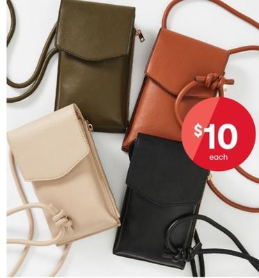 Phone Wallet Crossbody Bag offers at $10 in Kmart