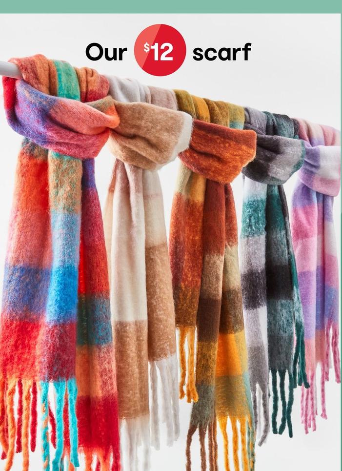 Fluffy Scarf offers at $12 in Kmart