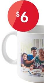 White Photo Mug offers at $6 in Kmart