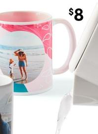 Pink Photo Mug offers at $8 in Kmart