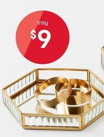 Fluted Glass Jewellery Tray offers at $9 in Kmart