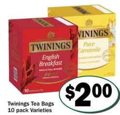 Tea bags offers at $2 in Friendly Grocer