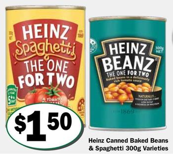 Canned food offers at $1.5 in Friendly Grocer