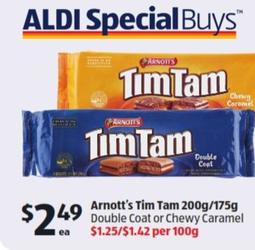 Arnott's - Tim Tam 200g/175g offers at $2.49 in ALDI