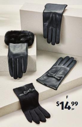Leather Or Wool Blend Gloves offers at $14.99 in ALDI