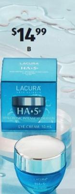 HA5+ Hyaluronic Intense Hydration Eye Cream 15ml offers at $14.99 in ALDI
