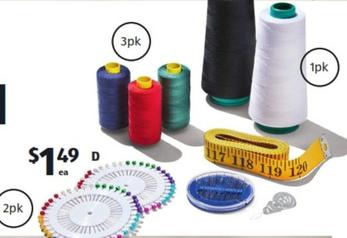 Haberdashery Accessories offers at $1.49 in ALDI