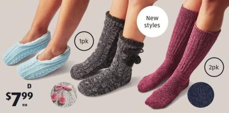 Bedtime Socks offers at $7.99 in ALDI