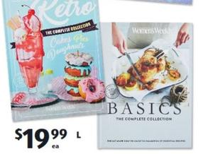 Women’s Weekly Cookbooks offers at $19.99 in ALDI