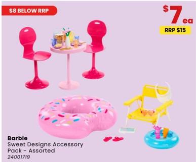 Barbie - Sweet Designs Accessory Pack Assorted offers at $7 in Toymate