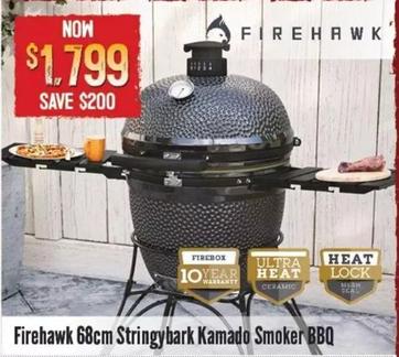 Firehawk 68cm Stringybark Kamado Smoker Bbq offers at $1799 in Barbeques Galore